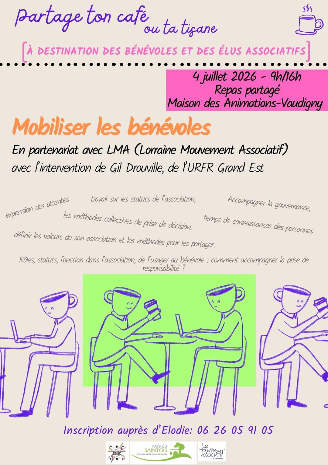 Formation bénévoles - 04 juillet 2026